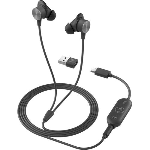 Logitech Zone Wired Earbuds - Stereo - Mini