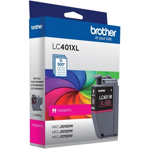 Cartouche d'encre jet d'encre haute capacité d'origine Brother LC401XLMS -