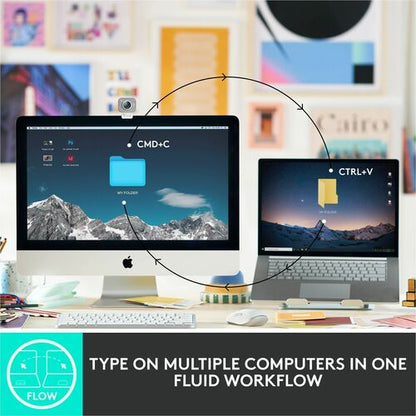 Clavier sans fil rétroéclairé Logitech MX Keys Mini, minimaliste et compact