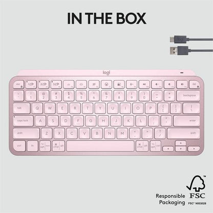 Logitech MX Keys Mini (Rose) - Connectivité sans fil - Bluetooth