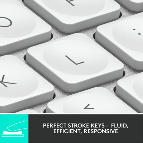 Logitech MX Keys Mini (gris pâle) - Connectivité sans fil - Bluetooth