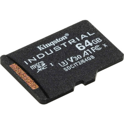 64GB MCROSDXC INDUSTRIAL C10 A1 PSLC CARD SINGLE PACK W/O ADAPTER