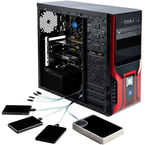 Tarjeta PCIe SATA de 8 puertos Tarjeta de expansión PCIe X4 SATA III de 6 GBPS