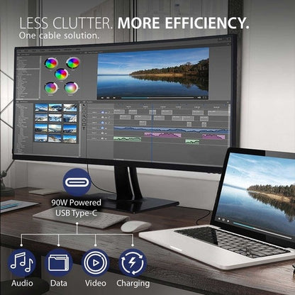 Monitor LED curvo ViewSonic ColorPro VP3881a de 38" UW-QHD+ - 21:9