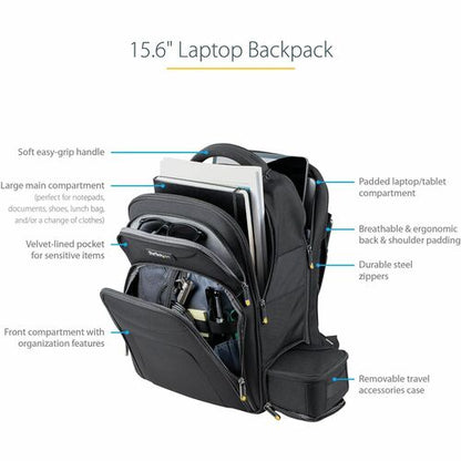 StarTech.com 15.6" Laptop Backpack w/ Removable Ac