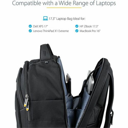 StarTech.com 17.3" Laptop Backpack w/ Removable Ac