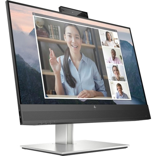 HP E24mv G4 24\" Class Webcam Full HD LCD Monitor - 16:9 - Black, Silver