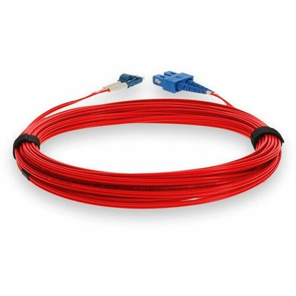 Câble fibre optique duplex OS2 rouge AddOn 3 m LC (mâle) vers SC (mâle)