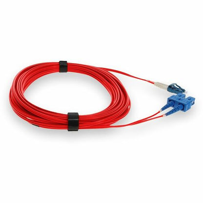Câble fibre optique duplex OS2 rouge AddOn 3 m LC (mâle) vers SC (mâle)