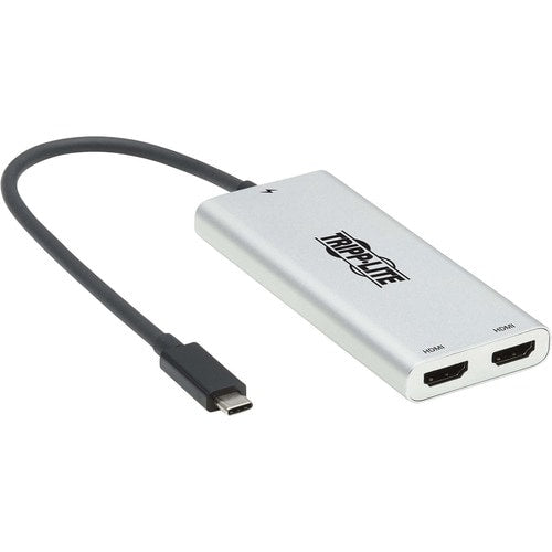 Tripp Lite by Eaton Dual-Monitor Thunderbolt 3 to HDMI Adapter (M/2xF) - 4K 60 Hz, 4:4:4,