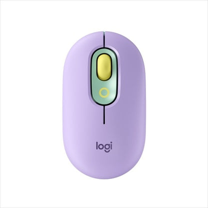 Souris Logitech POP avec emoji - Daydream Mint - Optique