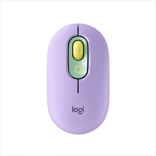Souris Logitech POP avec emoji - Daydream Mint - Optique