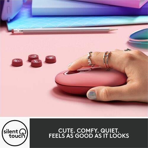 Logitech POP Mouse with emoji - Heartbreaker Rose - Optical