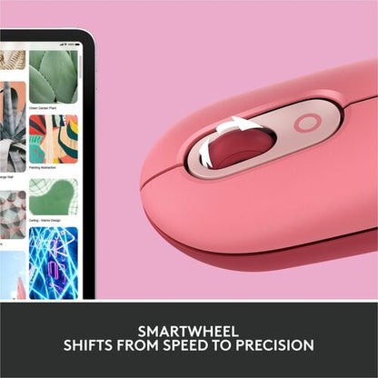 Logitech POP Mouse with emoji - Heartbreaker Rose - Optical