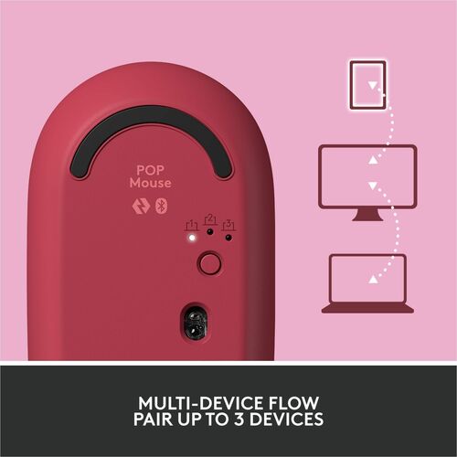 Logitech POP Mouse with emoji - Heartbreaker Rose - Optical