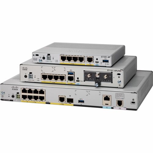 ISR1101 4PGEETHRNTANDLTESECURE ROUTRW/PLUGGBLE REMANUFACTURED