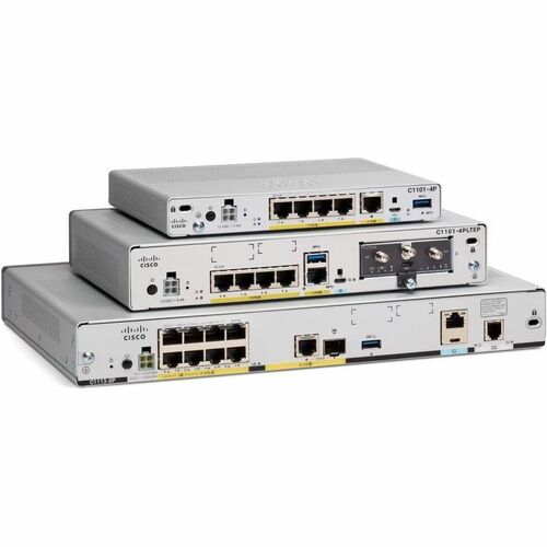 ISR1101 4PGEETHRNTANDLTESECURE ROUTRW/PLUGGBLE REMANUFACTURED