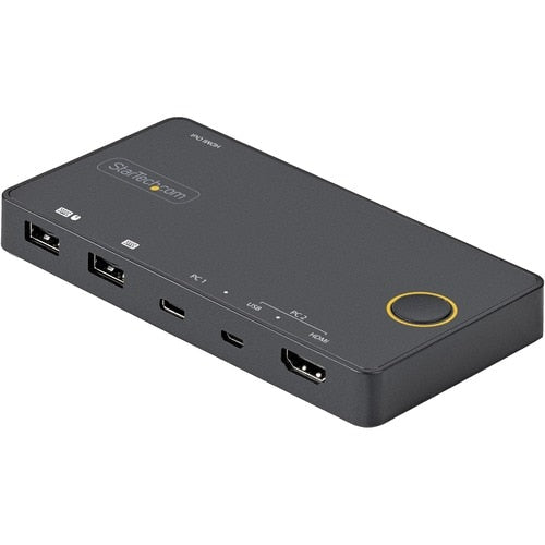 Conmutador KVM USB-A/HDMI USB-C de 2 puertos 4K 60 Hz HDMI 2.0