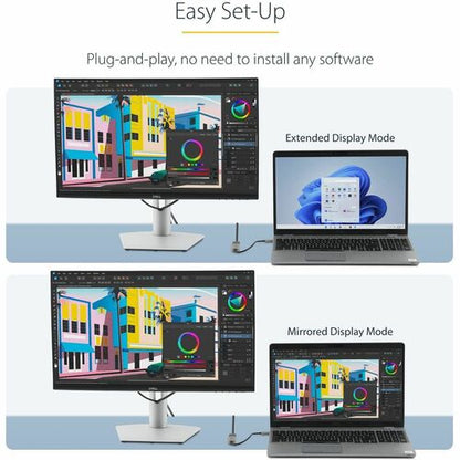 Adaptador USB C a HDMI de StarTech.com, 4K 60 Hz, HDR10, convertidor USB-C a HDMI 2.0b, U