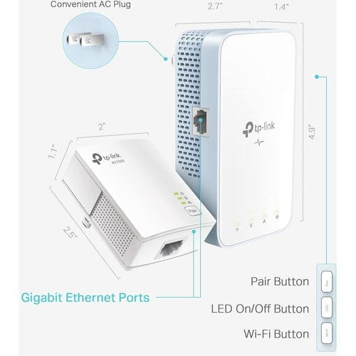 Tp Link TP-Link AV1000 Gigabit Powerline ac Wi