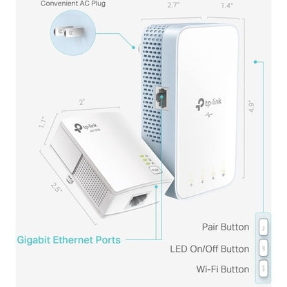 Tp Link TP-Link AV1000 Gigabit Powerline ac Wi