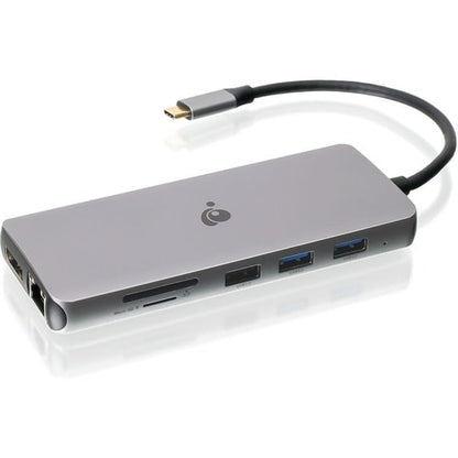 Base compacta IOGEAR USB-C Triple HD con PD 3.0 para portátiles, tabletas, estaciones de trabajo y monitores