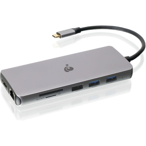 Station d'accueil compacte IOGEAR USB-C Triple HD avec PD 3.0 - pour ordinateur portable/tablette/station de travail/moniteur