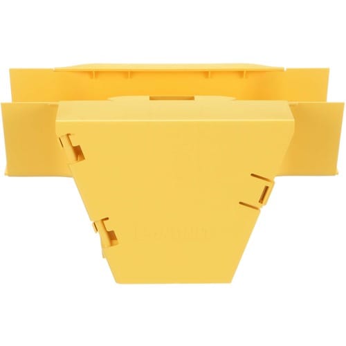 Panduit FiberRunner® Vertical Tee, 90°, 4x4, Yellow  - MOQ (minimum order quantity)10 MOV