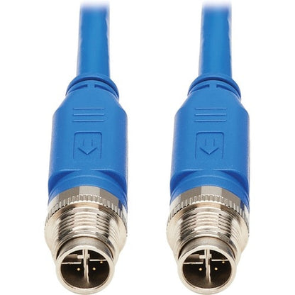Tripp Lite by Eaton NM12-601-01M-BL M12 X-Code Cat6 Ethernet Cable
