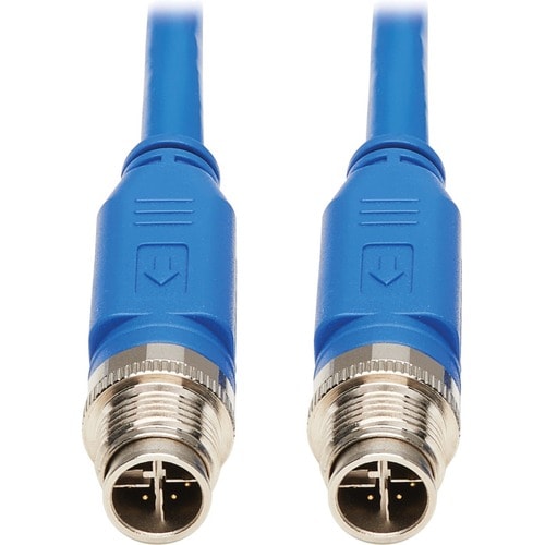 Tripp Lite by Eaton NM12-601-01M-BL M12 X-Code Cat6 Ethernet Cable