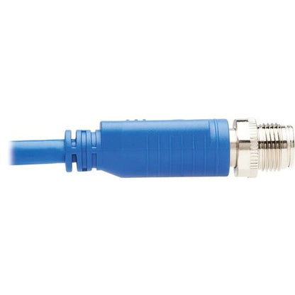Tripp Lite by Eaton NM12-601-02M-BL M12 X-Code Cat6 Ethernet Cable, M/M, Blue, 2