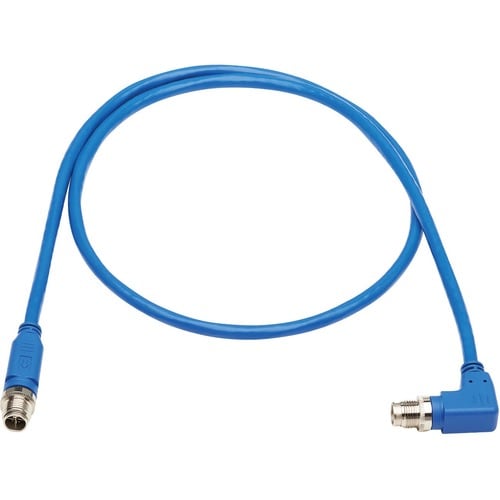 Tripp Lite by Eaton NM12-603-01M-BL M12 X-Code Cat6 Ethernet Cable