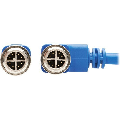 Tripp Lite by Eaton NM12-603-03M-BL M12 X-Code Cat6 Ethernet Cable