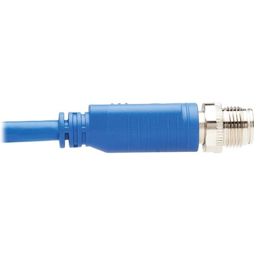 Tripp Lite by Eaton NM12-603-10M-BL M12 X-Code Cat6 Ethernet Cable, M/M, Blue, 1