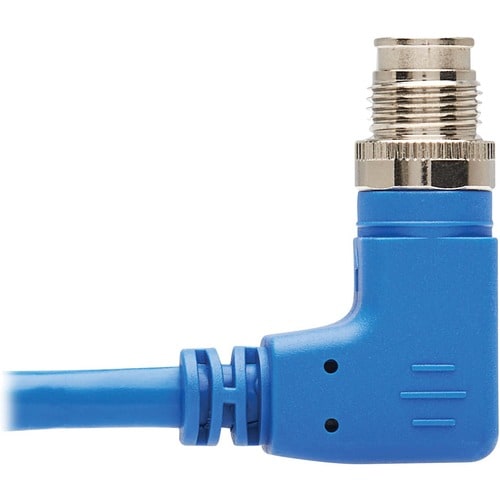 Tripp Lite by Eaton NM12-603-10M-BL M12 X-Code Cat6 Ethernet Cable, M/M, Blue, 1