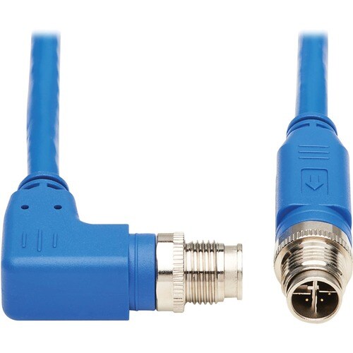 Tripp Lite by Eaton NM12-603-10M-BL M12 X-Code Cat6 Ethernet Cable, M/M, Blue, 1