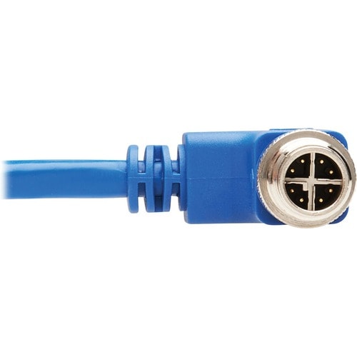 Tripp Lite by Eaton NM12-603-10M-BL M12 X-Code Cat6 Ethernet Cable, M/M, Blue, 1