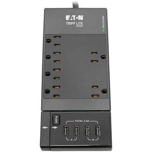 Tripp Lite by Eaton Safe-IT TLP68UBAM 10-Outlets Surge Suppressor/Prot