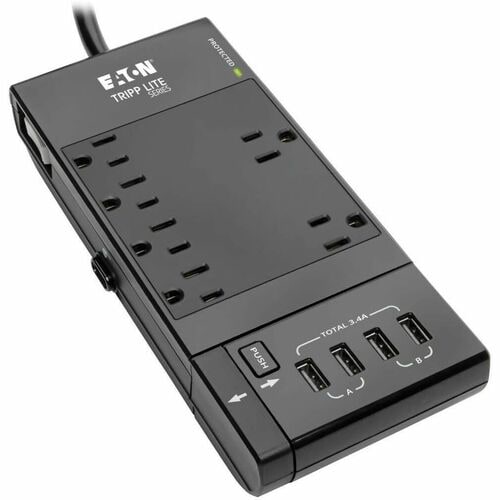 Tripp Lite by Eaton Safe-IT TLP68UBAM 10-Outlets Surge Suppressor/Prot