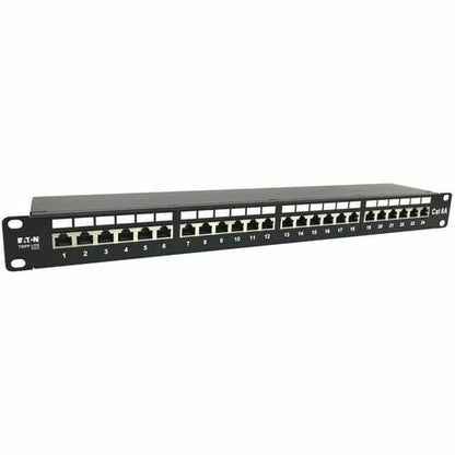 Panneau de brassage blindé Tripp Lite by Eaton 24 ports Cat6a - 10 Gbit/s, STP, 110 perforations