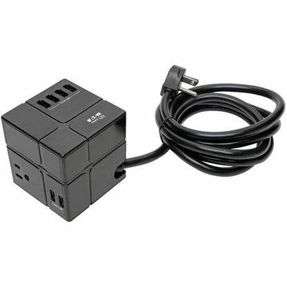 SAFE-IT CUBE SURGE PROTECTOR 3-OUT 6 USB