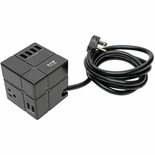 SAFE-IT CUBE SURGE PROTECTOR 3-OUT 6 USB