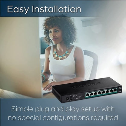 Switch PoE+ de 8 puertos no administrado de 2.5G