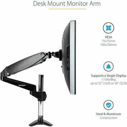 StarTech.com Desk Mount Monitor Arm for Single VES
