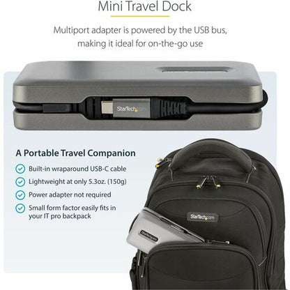 Adaptador multipuerto USB C, USB C a 4K 60Hz HDMI 2.0, 2