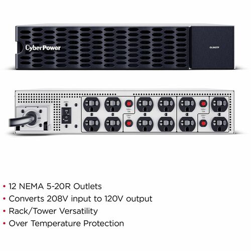 Application CyberPower Smart en ligne OL5KSTF Isolation/abaissement Tr