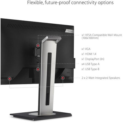 Moniteur LED Full HD ViewSonic Graphic VG2748a 27 pouces - 16:9 - Noir