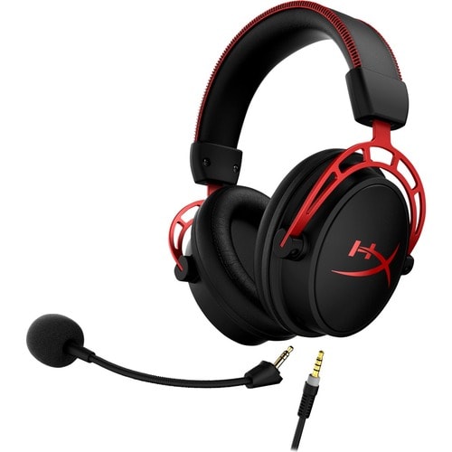 HyperX Cloud Alpha - Auriculares para juegos (Negro-Rojo)