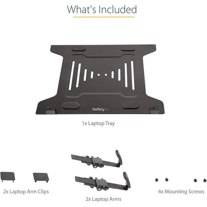 Bandeja VESA para portátil de StarTech.com, monitor ajustable