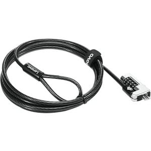 Câble antivol Lenovo - 4 chiffres - Combinaison - Noir - Pour ordinateur portable
